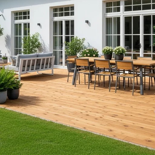 Доска террасная лиственница гладкая 28*120*6000, сорт ABC (0,72м2)