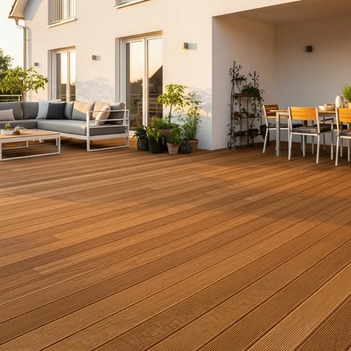 Доска террасная лиственница вельвет 28*120*5000, сорт ВС (0,6м2)