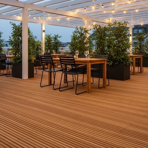 Доска террасная лиственница вельвет 28*190*2000, сорт Э (0,38м2)