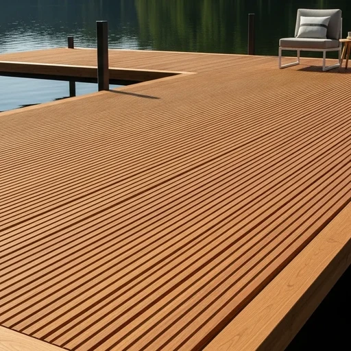 Доска террасная лиственница вельвет 28*190*4000, сорт А (0,76м2)