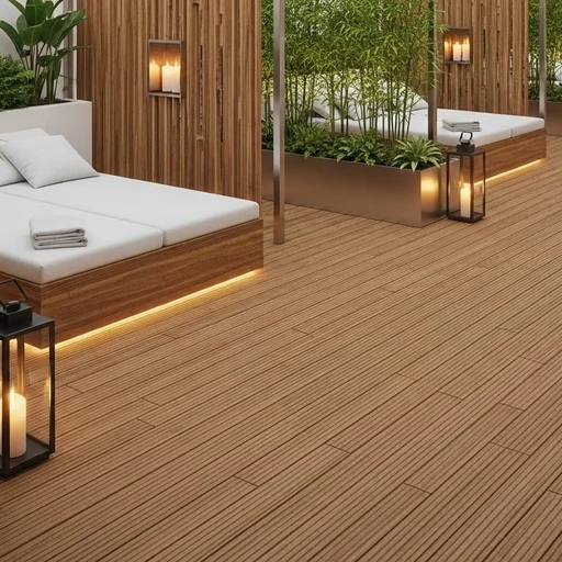 Доска террасная лиственница вельвет 45*190*3000, сорт Э (0,57м2)