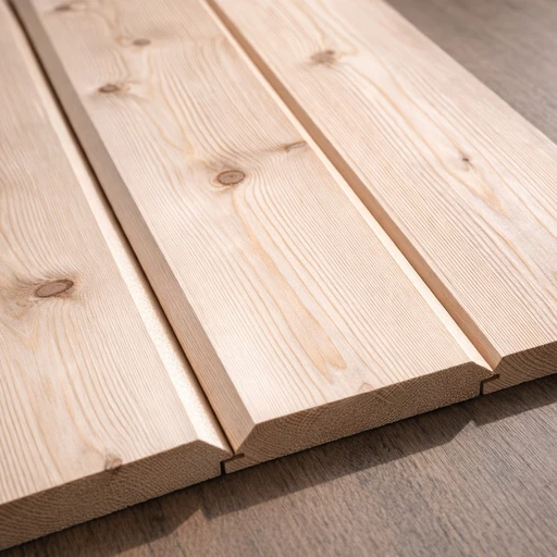 Планкен лиственница скошенный 20*142*6000, сорт SF (0,852м2)